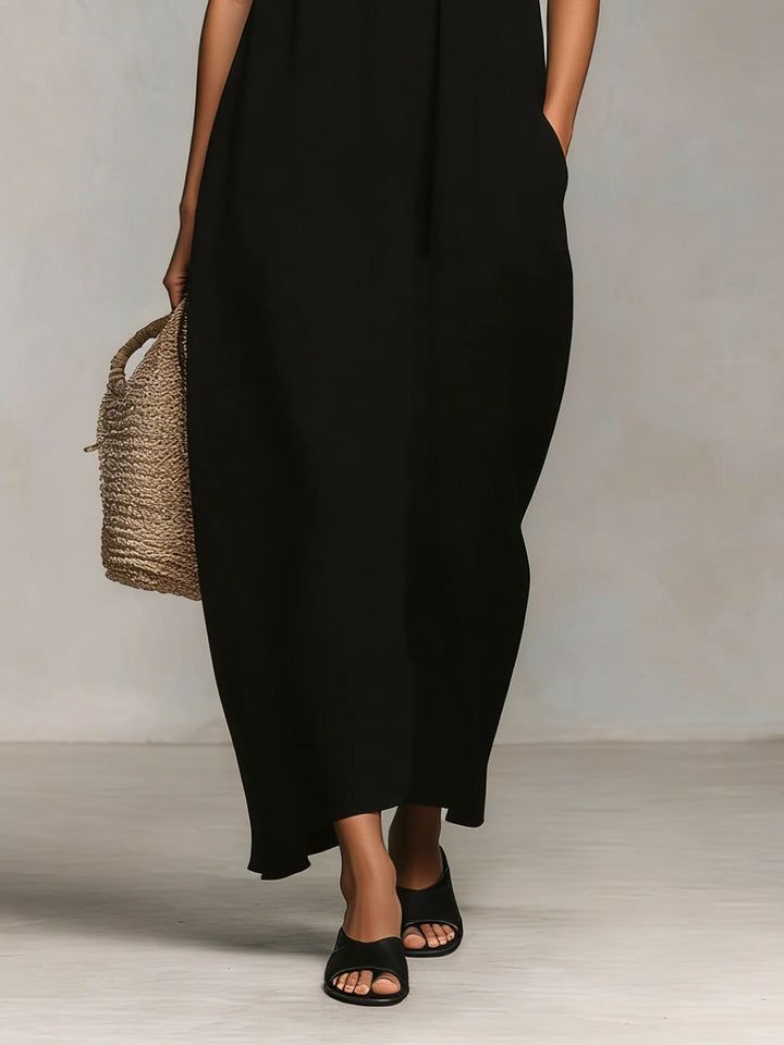 Mirelle™ | Vestido Maxi con Bloques de Color y Tirantes de Espagueti