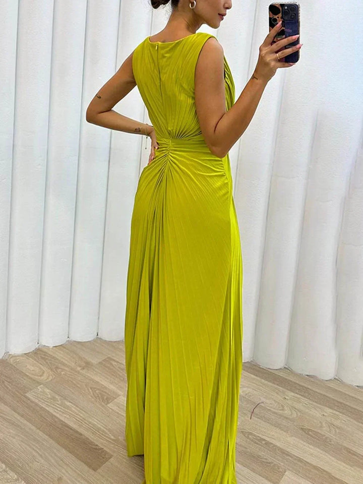 Kendra - Vestido Maxi Dividido Atemporal y Elegante