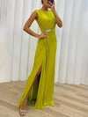 Kendra - Vestido Maxi Dividido Atemporal y Elegante