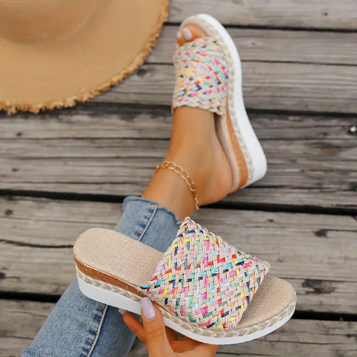 Lily™ - Sandalias Tejidas Coloridas