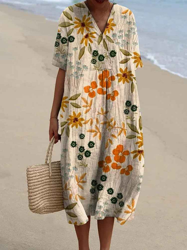 Eleanor | Vestido Maxi Floral Verano Cómodo