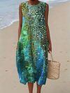 Megan | Vestido Maxi de Verano Suelto y Estampado Vintage