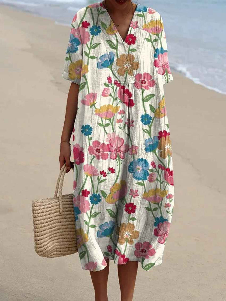 Eleanor | Vestido Maxi Floral Verano Cómodo