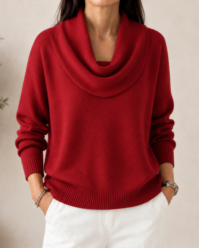 Caralina™ | Elegante Maglione a Collo Alto
