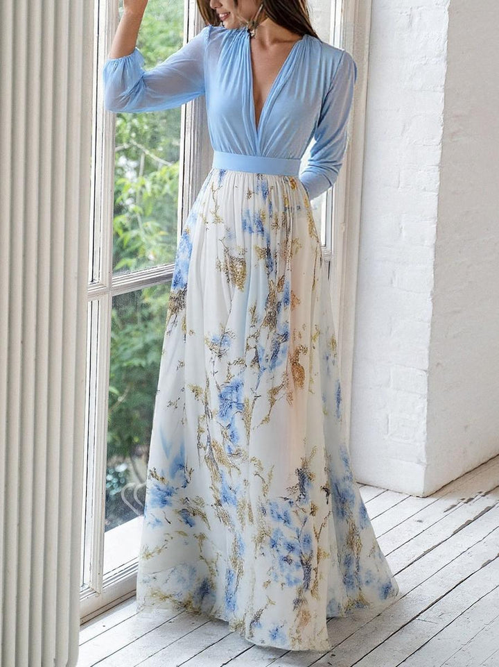 Abigail™ - Vestido Maxi con Estampado Floral Deslumbrante