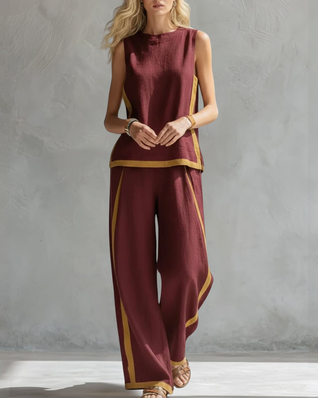 Conjunto de Dos Piezas Aurora de Lino