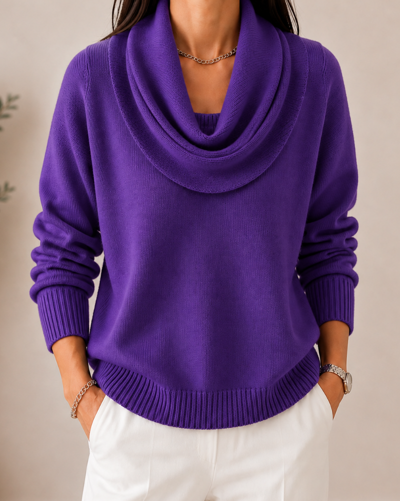 Caralina™ | Elegante Maglione a Collo Alto