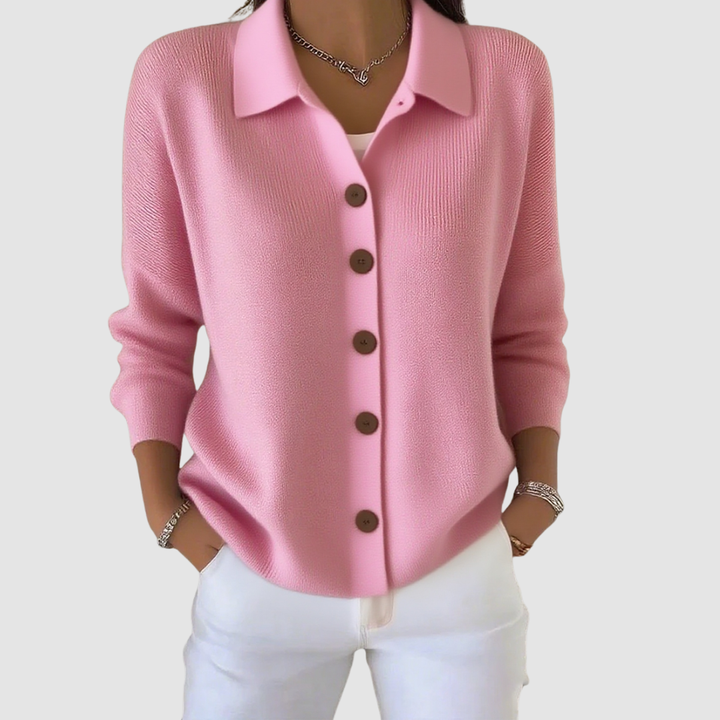 Cardigan a Maglia Riah™ con Bottoni