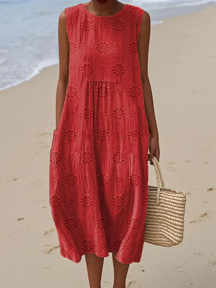 Beatrice - Elegant Sleeveless Dress with Pockets