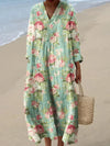 Anne | Vestido Maxi de Verano Elegante con Estampado Floral