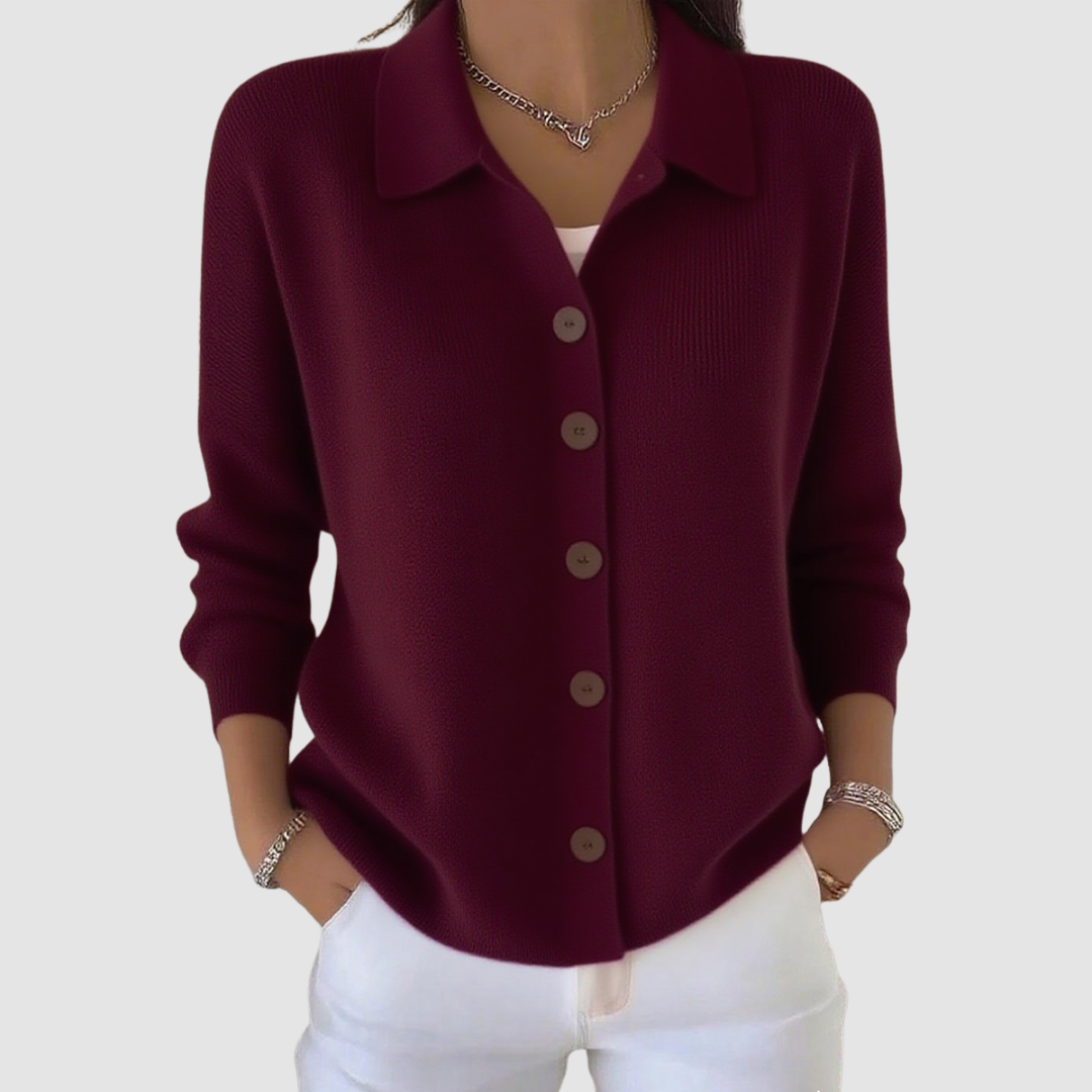 Cardigan a Maglia Riah™ con Bottoni