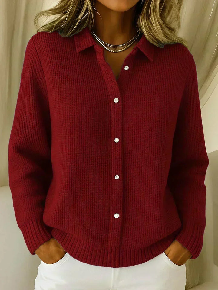 Camille™ | Cardigan Button-Up a Maglia Testurizzata