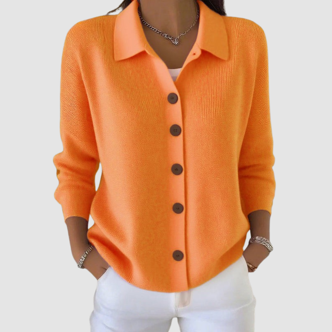 Cardigan a Maglia Riah™ con Bottoni