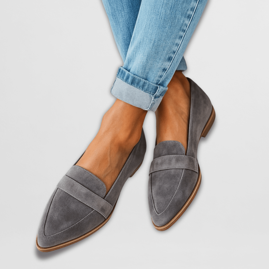 Helen | Mocasines ortopédicos de gamuza suave