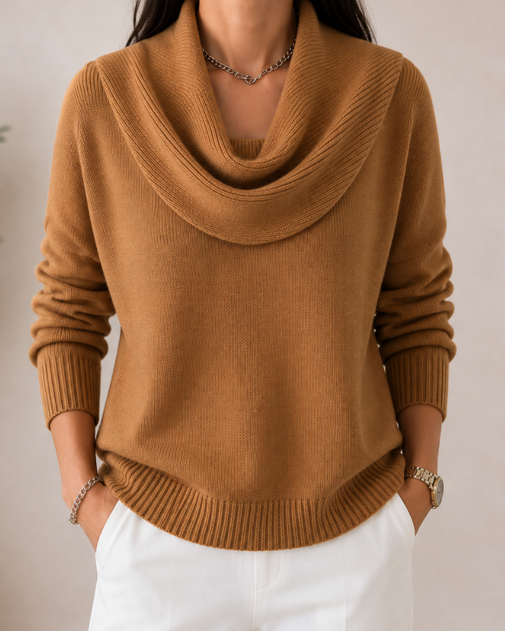 Caralina™ | Elegante Maglione a Collo Alto