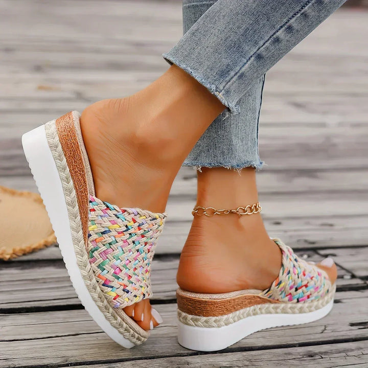 Lily™ - Sandalias Tejidas Coloridas