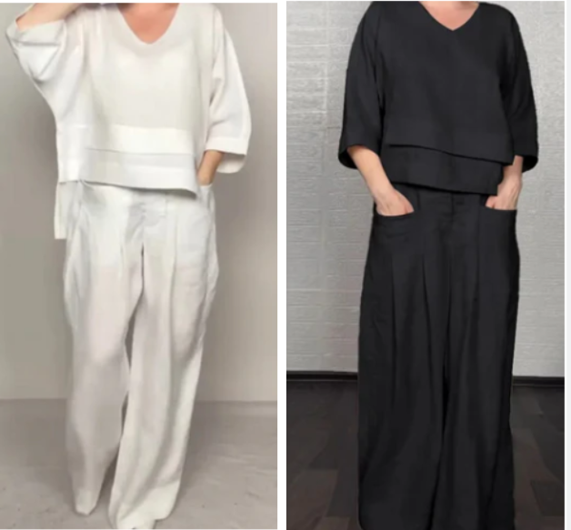 Noa | Conjunto Minimalista Suelto de Dos Piezas