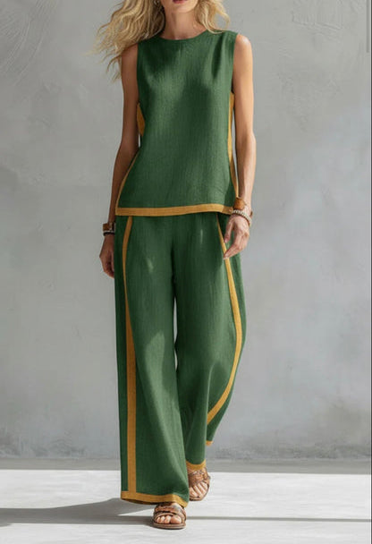Mae | Conjunto de Lino de Dos Piezas