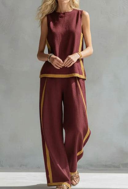 Mae | Conjunto de Lino de Dos Piezas