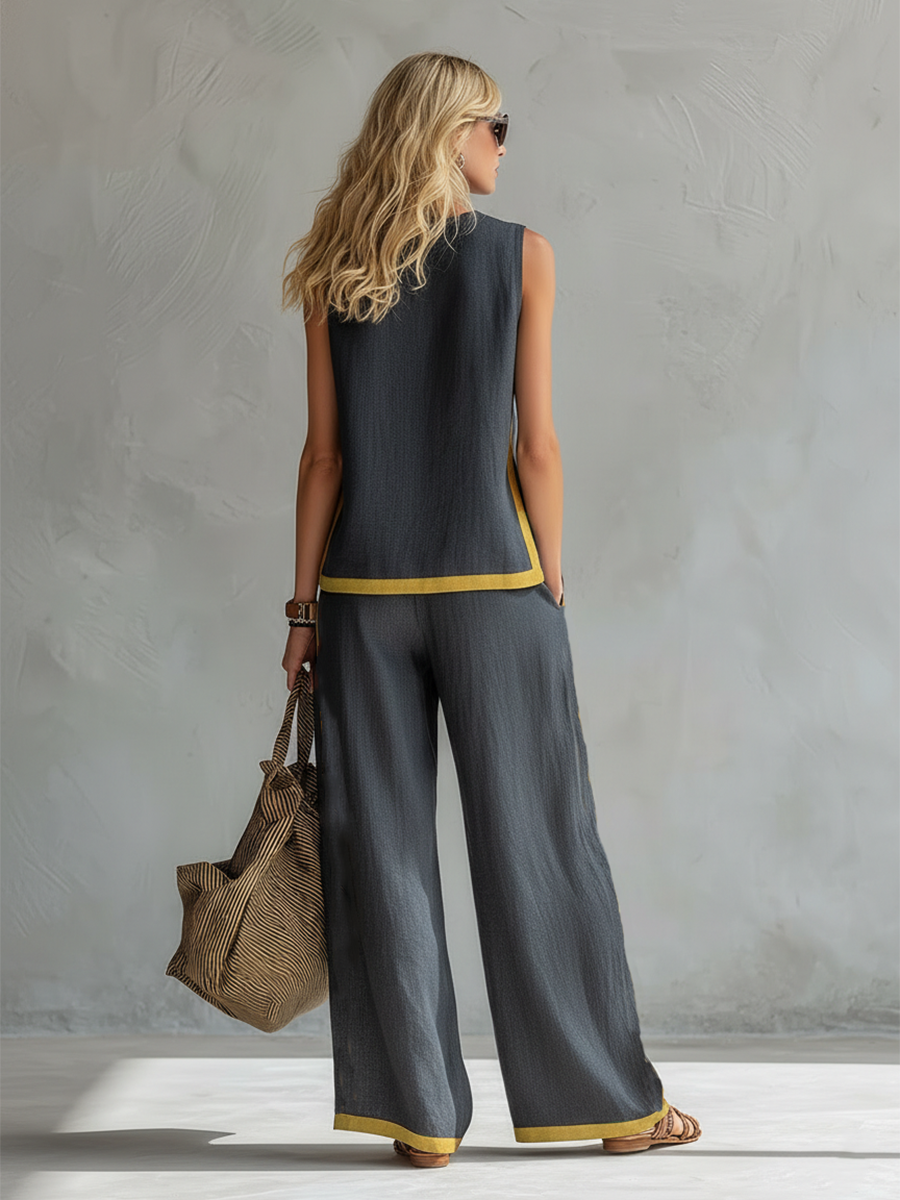 Conjunto de Dos Piezas Aurora Lino