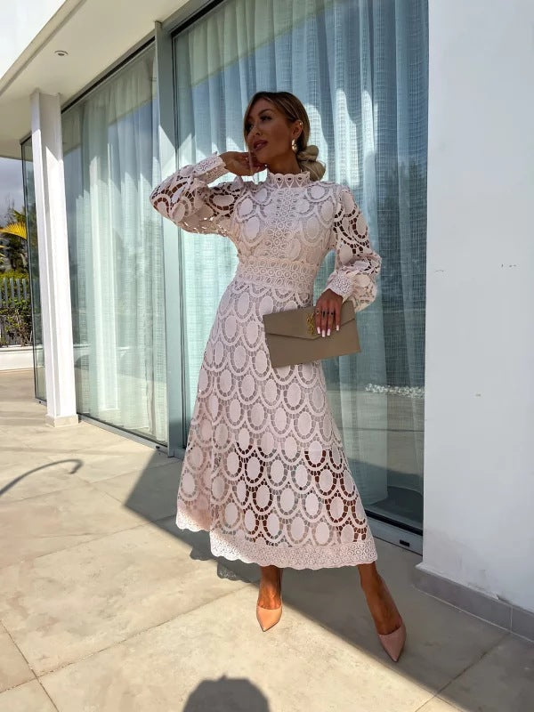 Georgia™ - Vestido Elegante de Encaje Francés