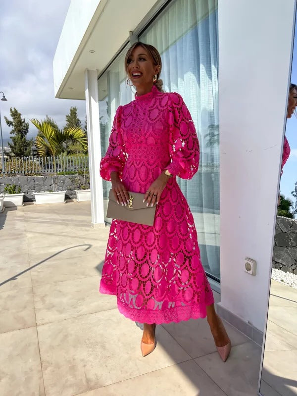 Georgia™ - Vestido Elegante de Encaje Francés