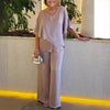 Martha | Elegante Conjunto de Dos Piezas con Pierna Ancha.