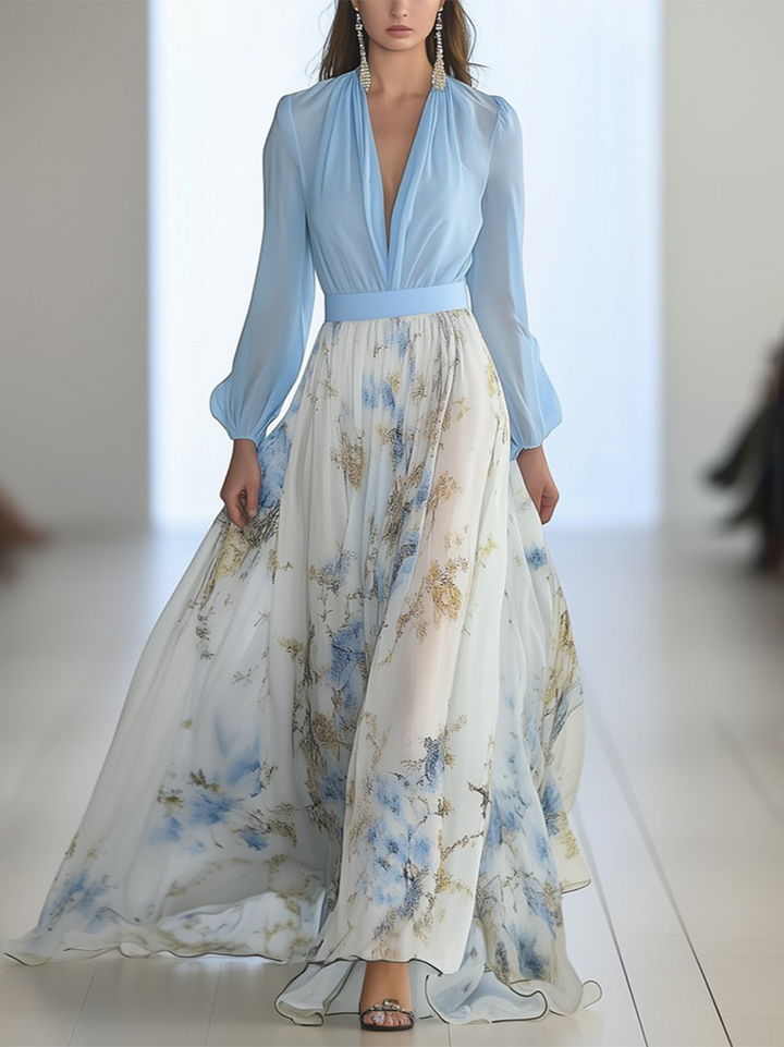 Abigail™ - Vestido Maxi con Estampado Floral Deslumbrante