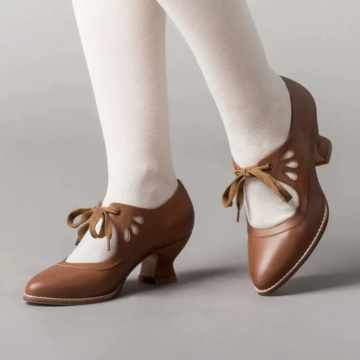 Abigail™ - Sandalias de Tacón de Cuero Ortopédicas