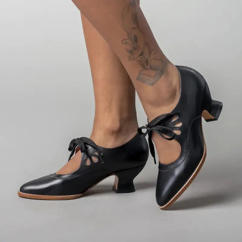 Abigail™ - Sandalias de Tacón de Cuero Ortopédicas