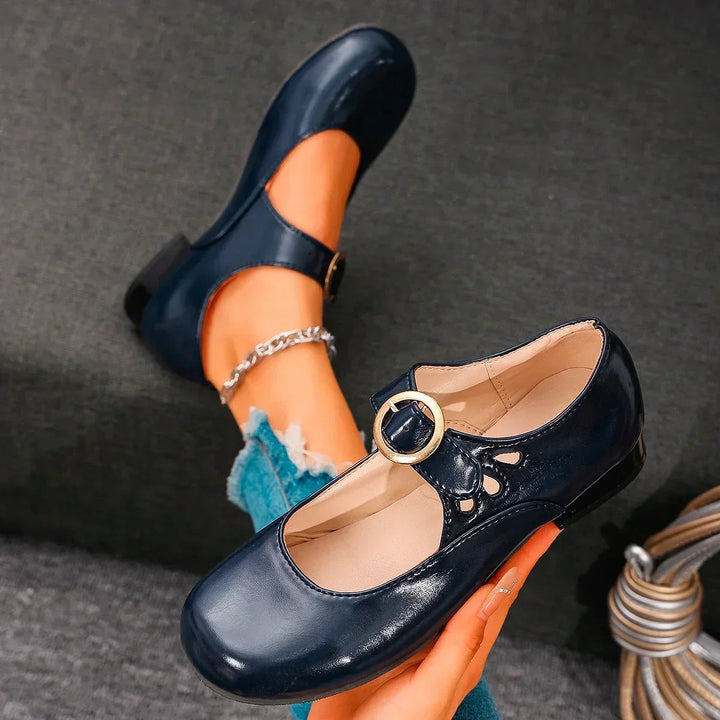 Avery™ - Zapatos Retro Elegantes de Punta Redonda