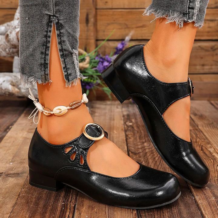 Avery™ - Zapatos Retro Elegantes de Punta Redonda