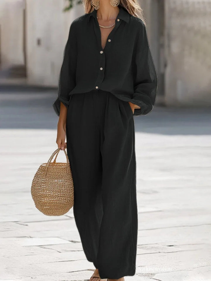 Giuseppe | Conjunto Elegante de Algodón y Lino para Mujeres