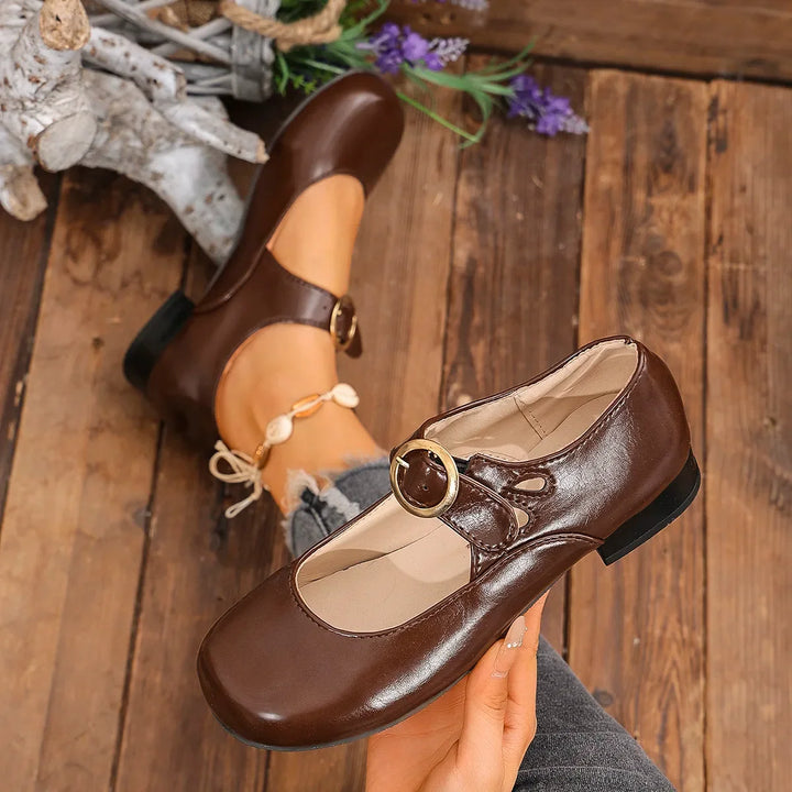 Avery™ - Zapatos Retro Elegantes de Punta Redonda