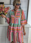 Ava - Vestido de Verano de Cáñamo con Escote en V Chic