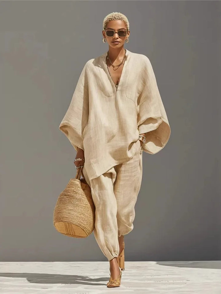 Silvia | Pantalones Anchos Casual Retro Simples para Mujeres