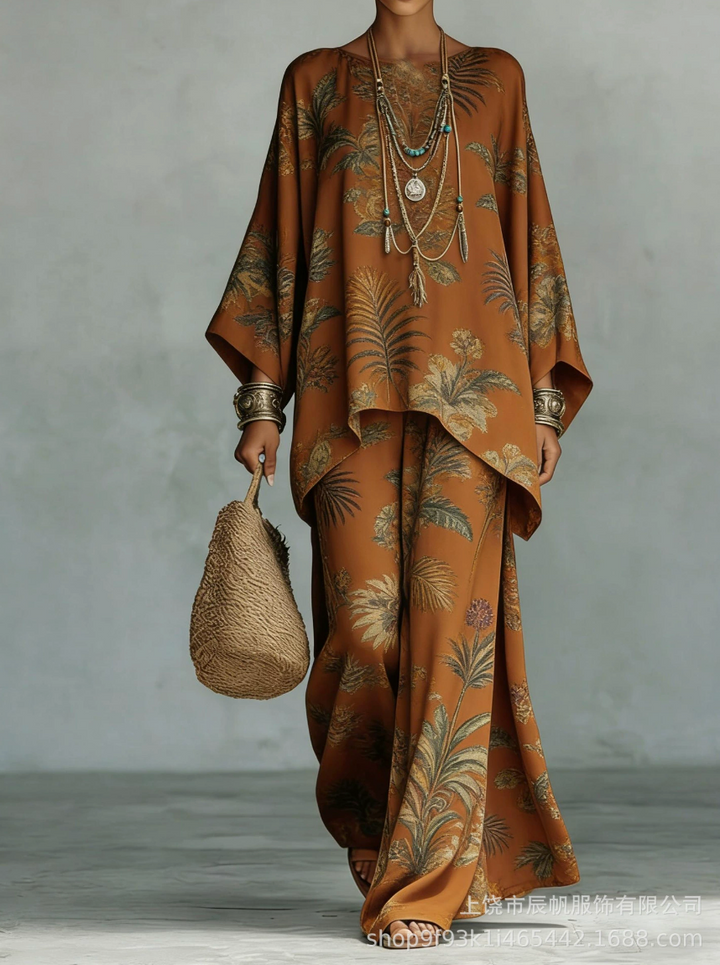 Celine | Conjunto de Dos Piezas de Lino Elegante