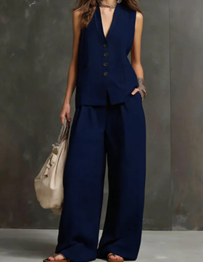 Monica | Conjunto Casual de Dos Piezas para la Oficina y el Verano