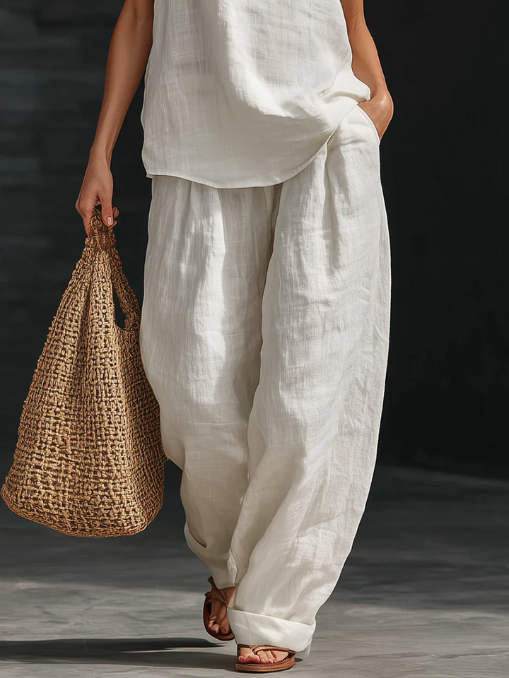 Zoë™ | Conjunto Sin Mangas con Pantalones Anchos
