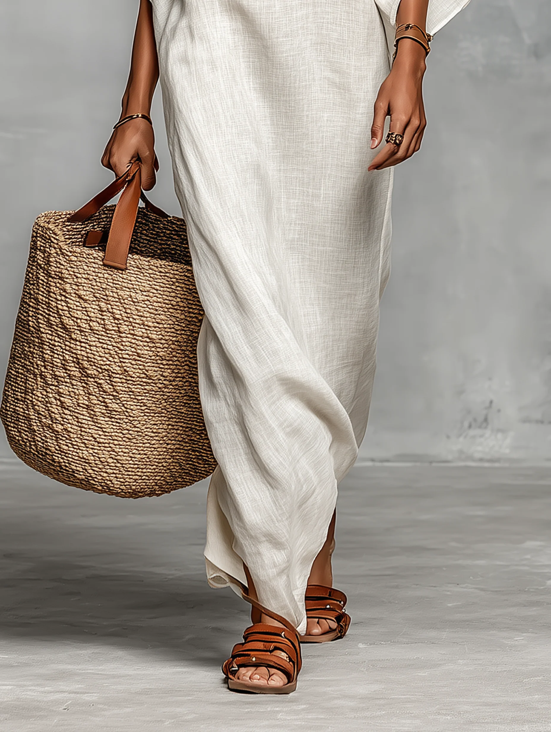 Aveline™ | Vestido Maxi Off-Shoulder con Mangas Murciélago