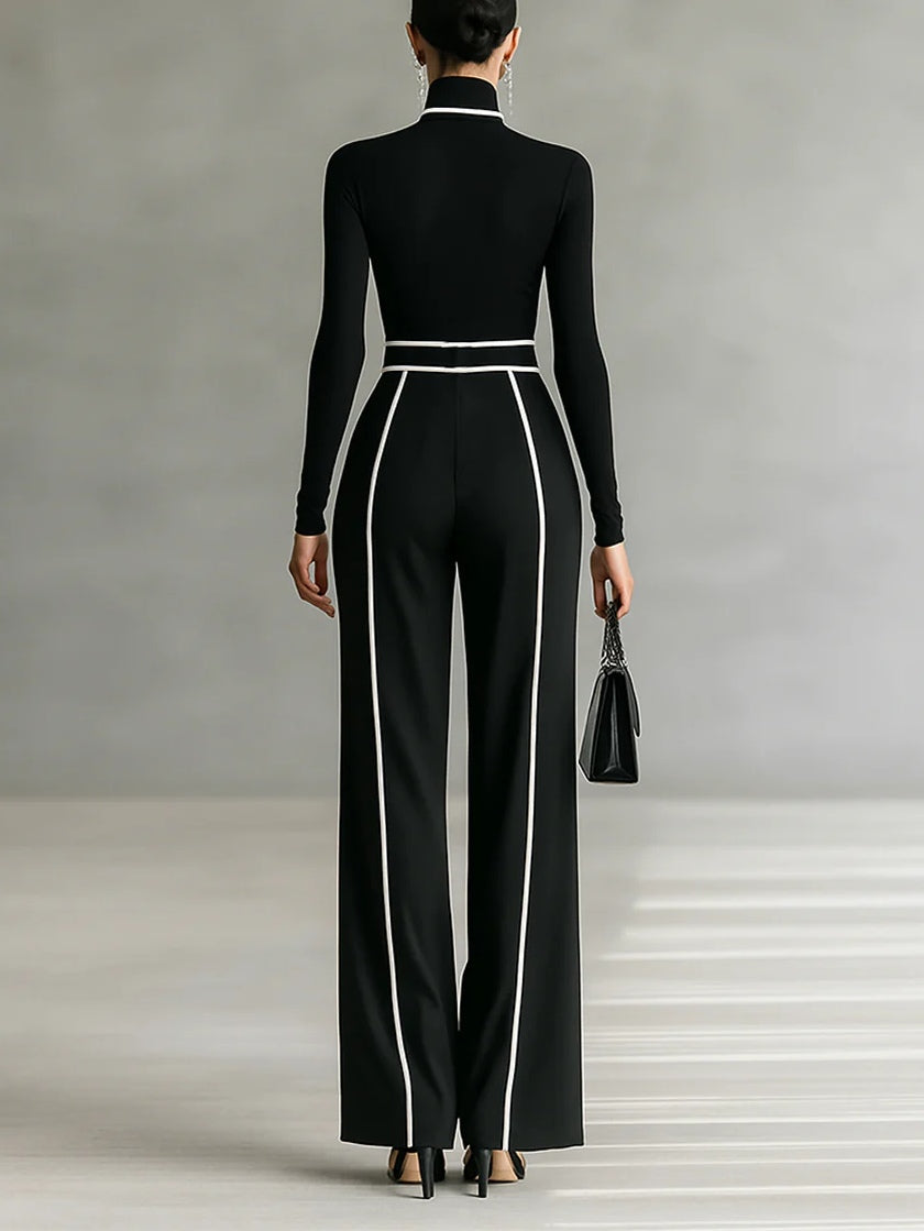Vera™ | Conjunto elegante con detalle en contraste
