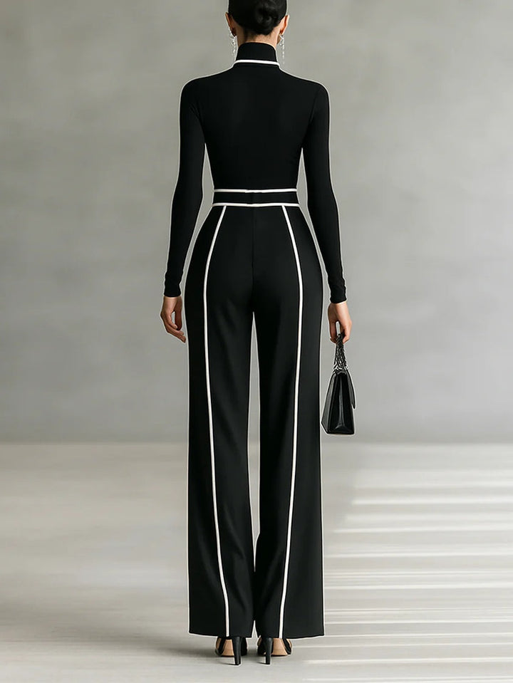 Vera™ | Conjunto elegante con detalle en contraste
