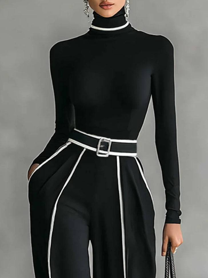 Vera™ | Conjunto elegante con detalle en contraste