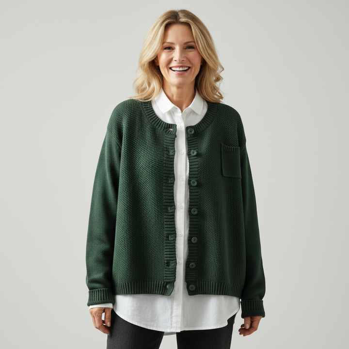 Berlinda™ Cardigan Accogliente in Maglia