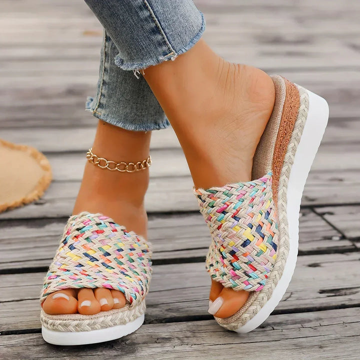 Lily™ - Sandalias Tejidas Coloridas