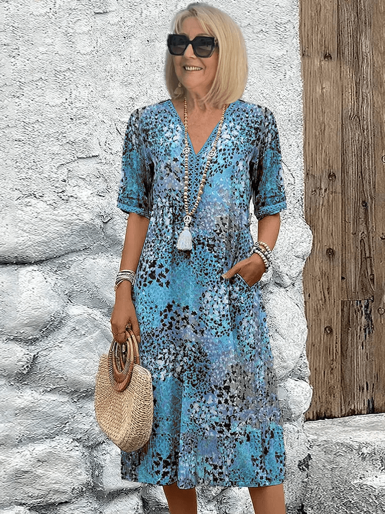 Elaisa | Vestido Midi Floral Elegante