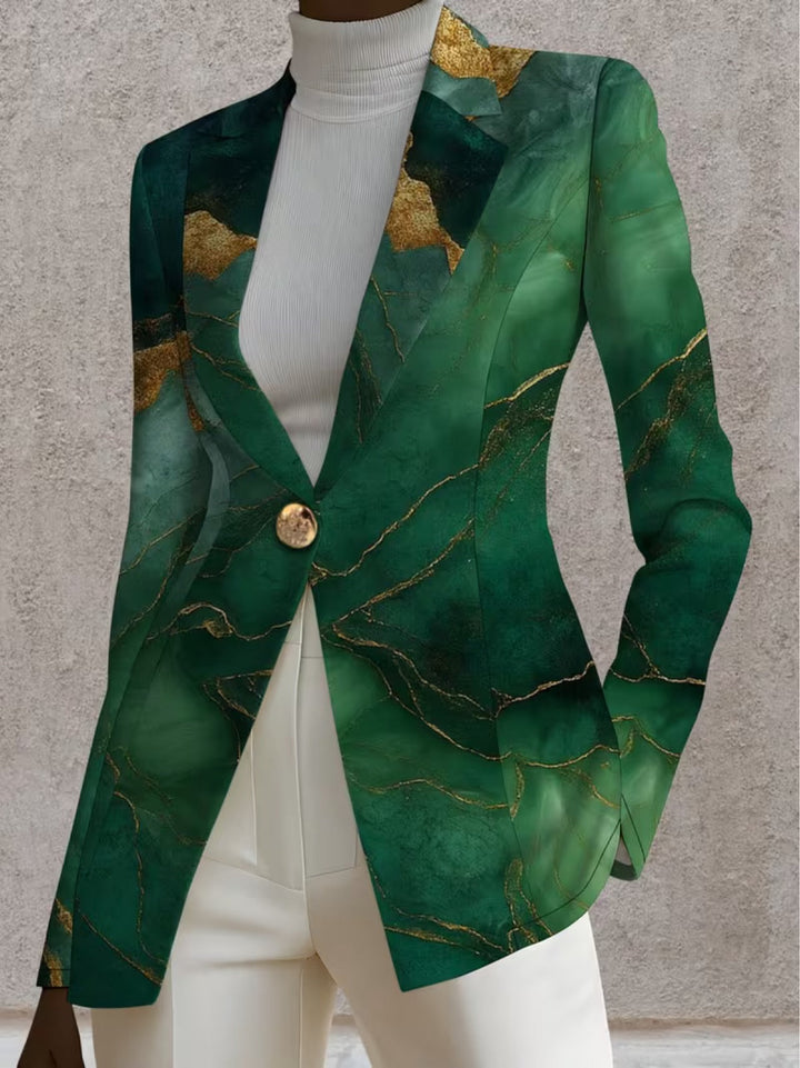 Honorine™ | Blazer in Marmo Verde Smeraldo