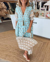 Peyton – Vestido Bohemio de Manga Larga con Lanternas