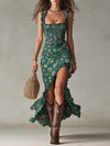 Zara | Vestido Maxi Boho Retro