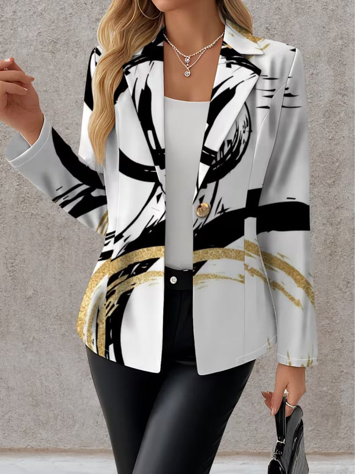 Noemine™ | Blazer Astratto con Pennellate